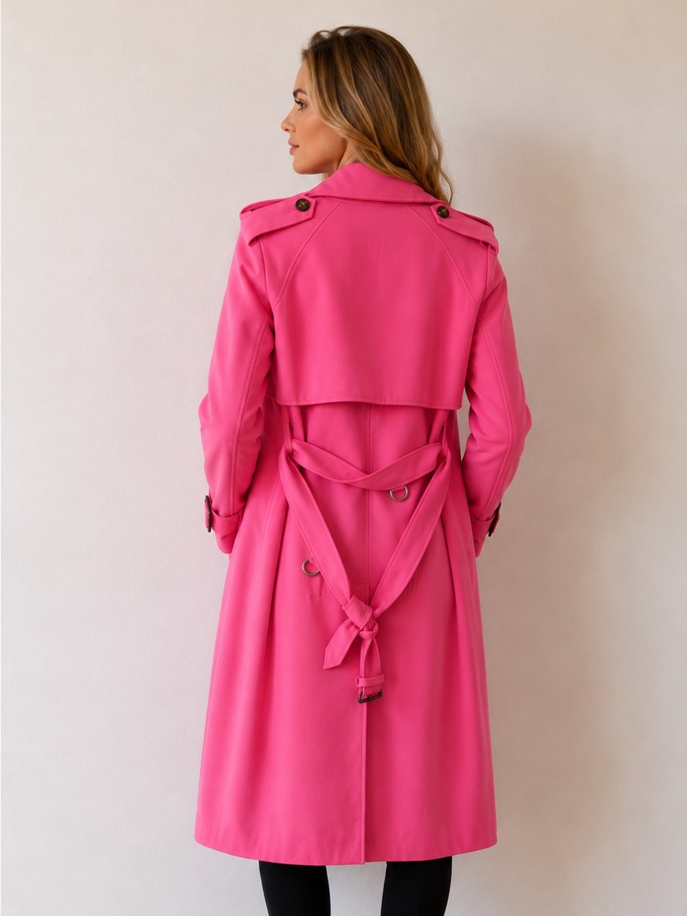 Burberry Prorsum Bright Pink Trench Coat – EU 38 / US 4 – New with Tags - Picture 2 of 6